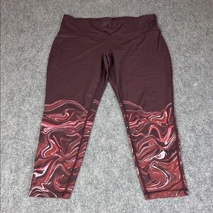 Xersion Move High-Rise Ankle Leggings in Plum